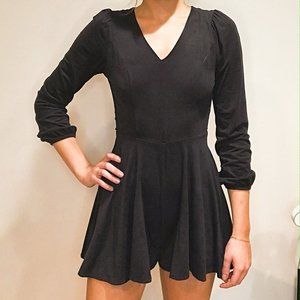 Altar'D State Black Suede Romper